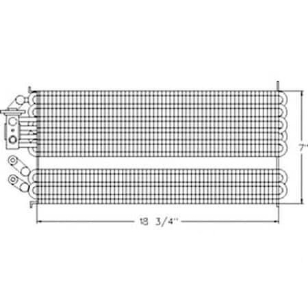 Aftermarket New Evaporator Made Fits Case-IH Tractor Models T6010 T6040 TS115A + 82033007
